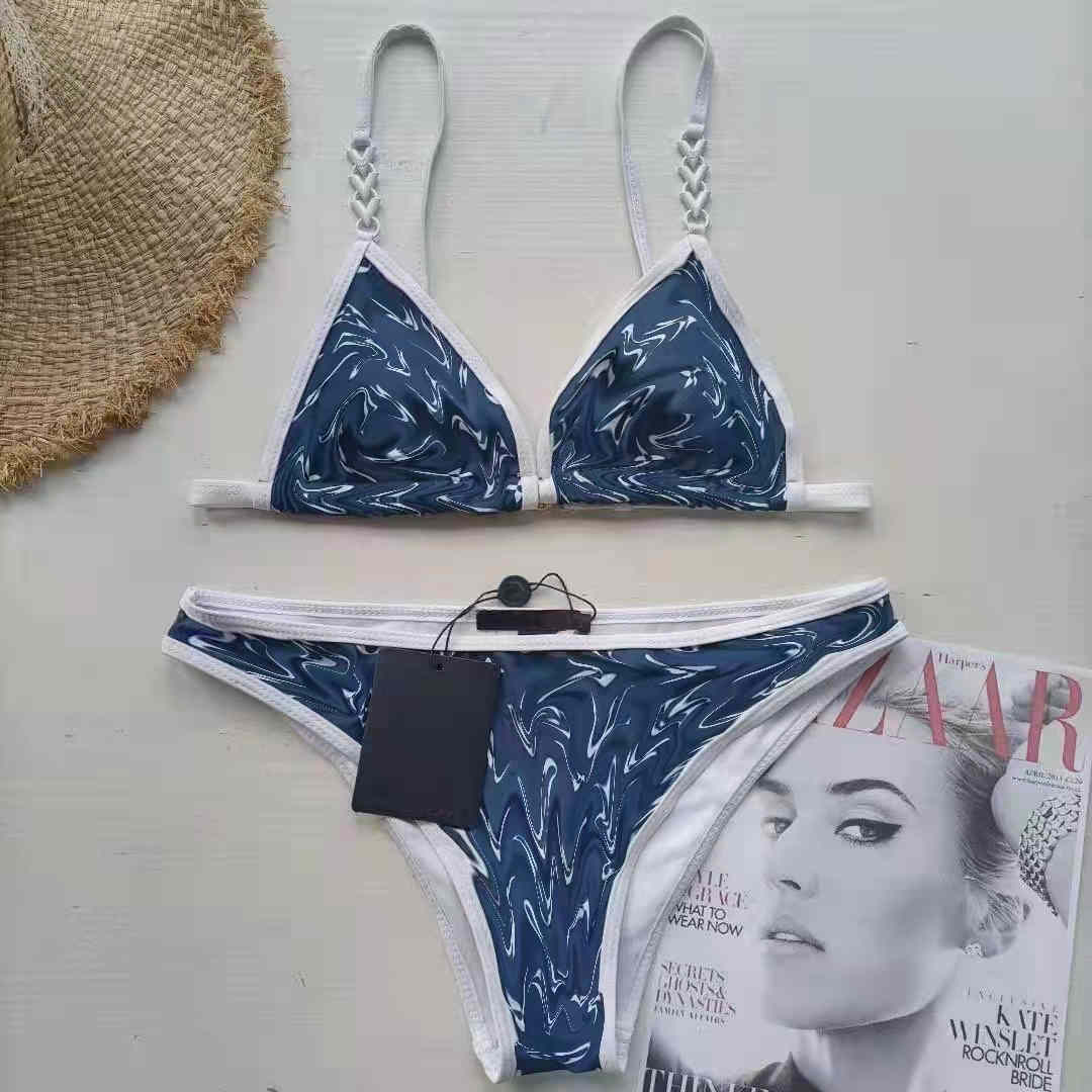 

Designer Design Luxury Women Swimsuits Bikini set Multicolors Summer Time Beach Bathing suits Wind Swimwear High Quality Split swimsuit, White;black