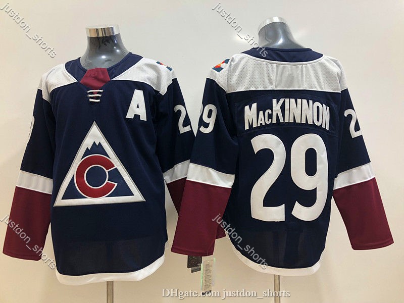 

Colorado Avalanche Jersey 8 Cale Makar 29 Nathan MacKinnon 96 Mikko Rantanen 92 Gabriel Landeskog Hockey Jerseys Shirts Win, Black;red