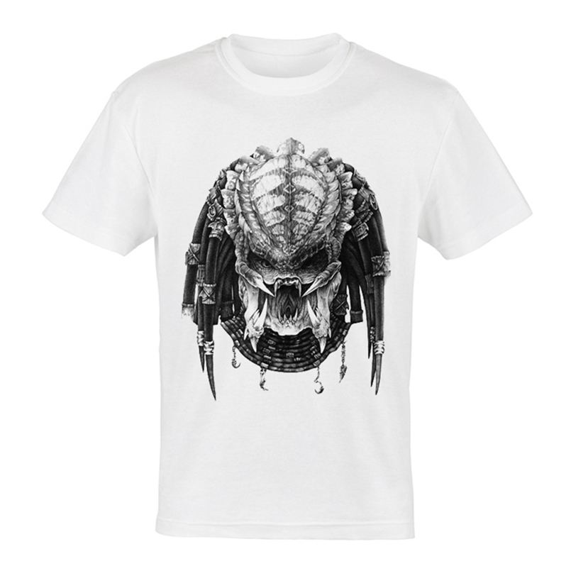 

AVP Alien vs Predator T-shirt White Color Short Sleeve Darthworks T Shirt Top Tee Fashion Mens Movie Clothes Dropship 210716