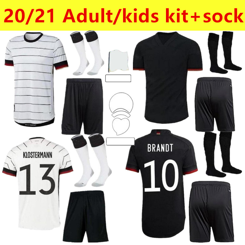 

Germany soccer jersey 2021 Fans Player version 2020-21 HUMMELS KROOS GNABRY WERNER DRAXLER REUS MULLER GOTZE football shirt uniforms men + k, Black;yellow