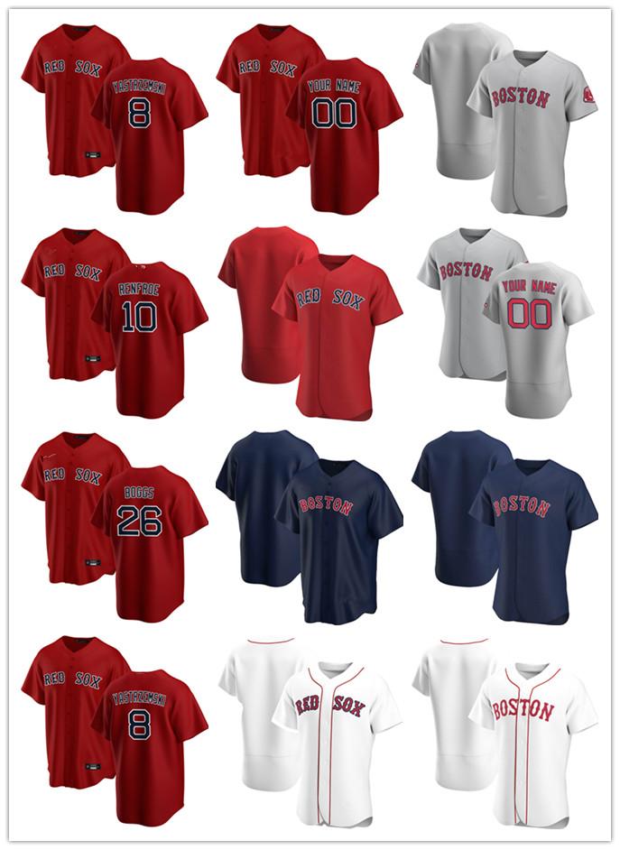 

Custom Jersey Men women Youth Boston Red Sox 9 Ted Williams 10 Hunter Renfroe 8 Carl Yastrzemski 26 Wade Boggs Baseball Jers, Blue;black