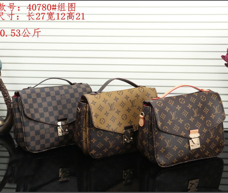 

LVLOUISVITTON BagVUTTON 2 Piece Set women messenger bag female shoulder crossbody bags lady leather handbag+wallet