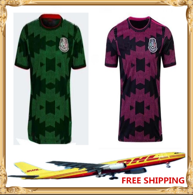 

DHL Free to send 2021 Soccer Jersey Men Women Kids Home away 21 22 Mexico Football shirts Size S-XXL, Black;yellow