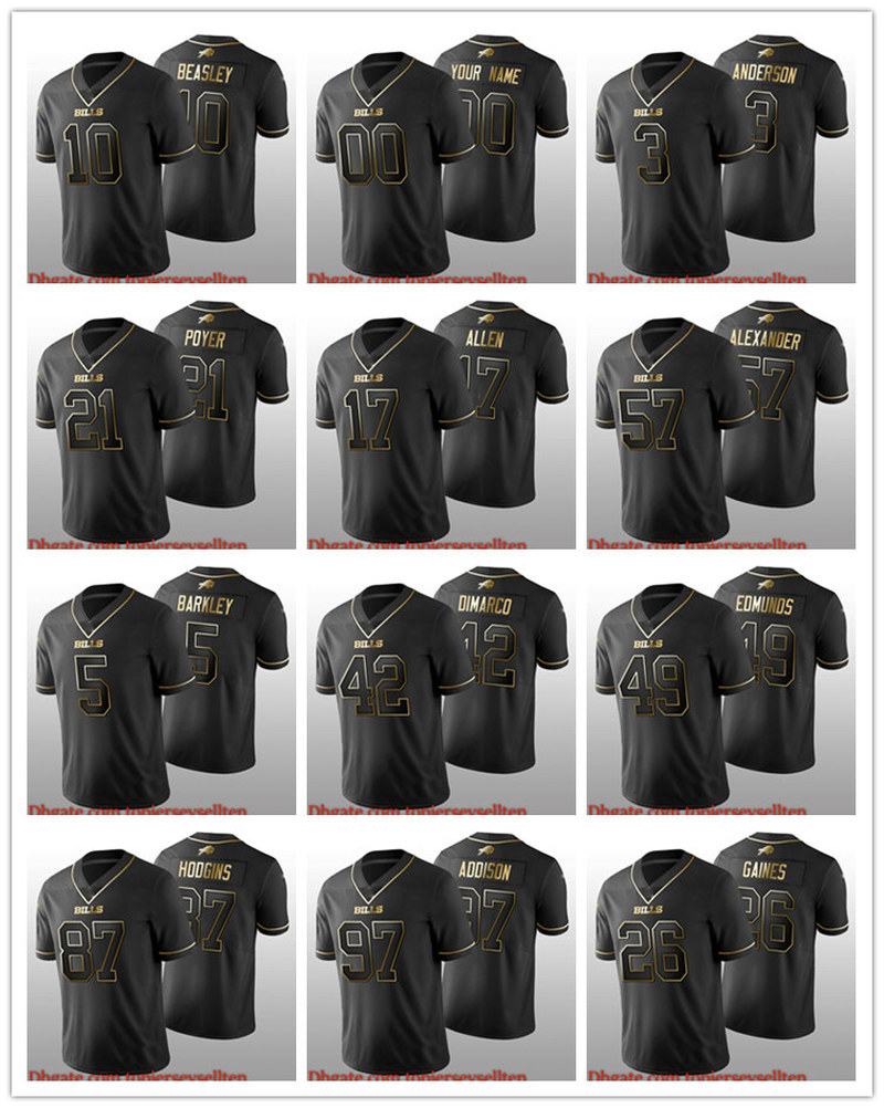 

Buffalo''Bills''MEN WOMEN YOUTH Jim Kelly Josh Allen Tremaine Edmunds black Jersey Football