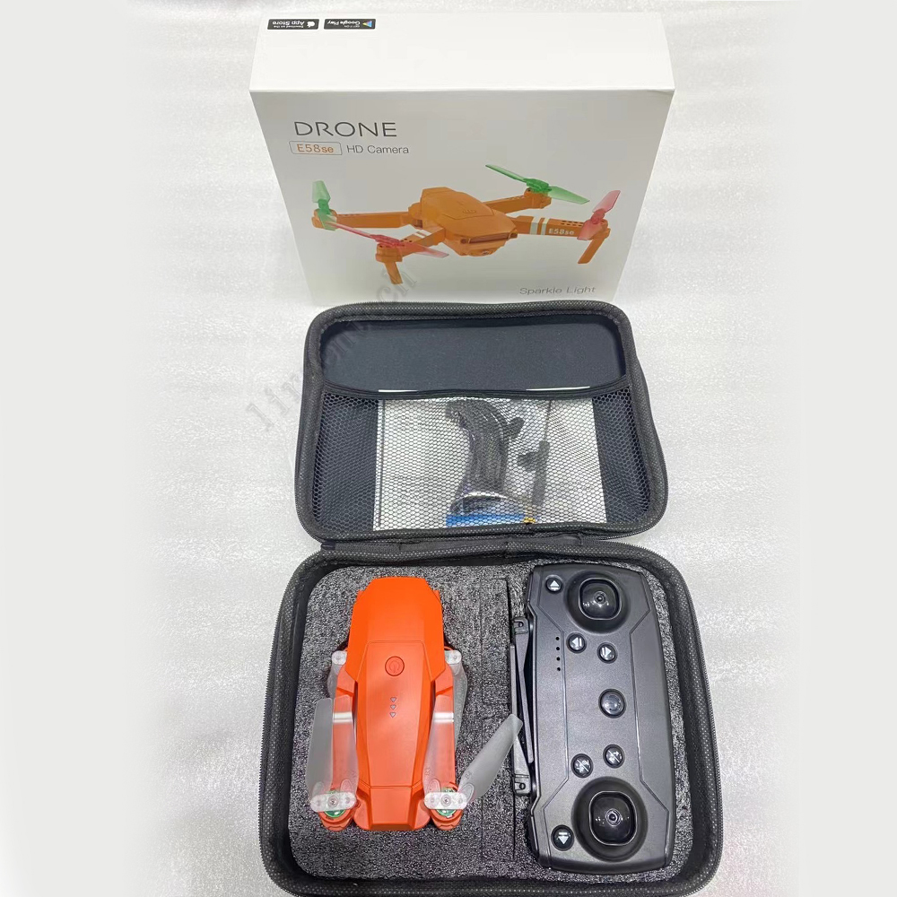 

5X E58 SE FPV RC LED Drone 4K HD 1080p Video Camera Aerial Photography Helicopter 360 Degree Flip WIFI long range fly drone