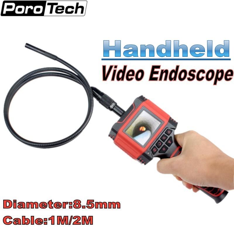 

Cameras 99D2 2.3" Color LCD Waterproof Pipe Tube Snake Inspection Camera Dia 8.5mm Handheld Video Endoscope 1M 2M Cable Borescope