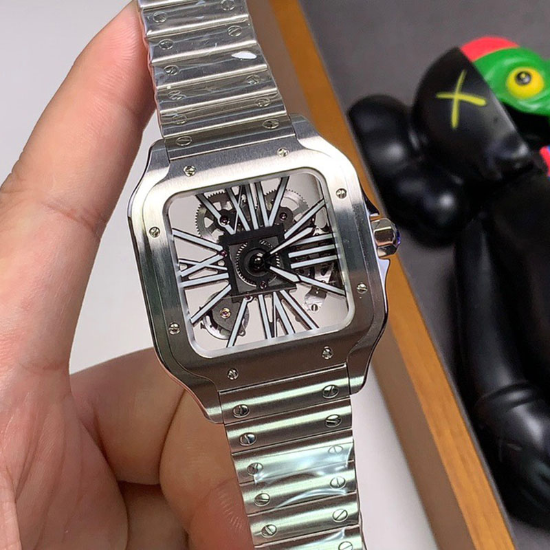 

Mens Watches Automatic Mechanical Watch 39.8mm Luminous Sapphire Waterproof Business Wristwatches Montre De Luxe Men Gifts, Color2