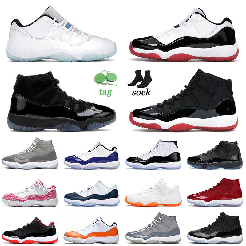 

2021 High Quality Jorden Basketball Shoes 11 11s Low Bred Concord Legend Blue Cap And Gown Space Jam Mens Womens Retro Trainers Sneakers 36-47, B30 closing ceremony 36-47