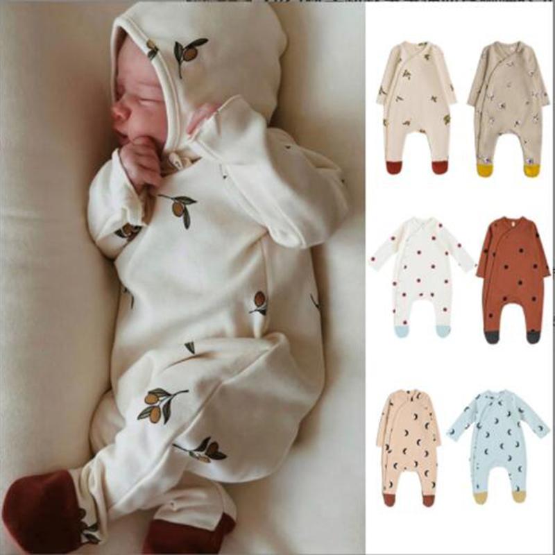 

Jumpsuits Baby Boy Romper Clothes 0-24M Born Girl Rompers Cotton Long Sleeve Jumpsuit Outfit + Hat Kids Onesie Spring, Blue