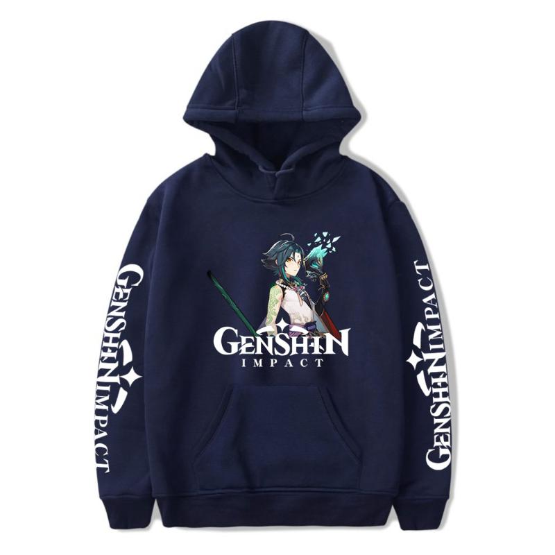

Women's Hoodies & Sweatshirts Game Genshin Impact Print Men Women Streetwear Hoodie Pullover Hip Hop Unisex Winter Tracksuit Clothes, Orange