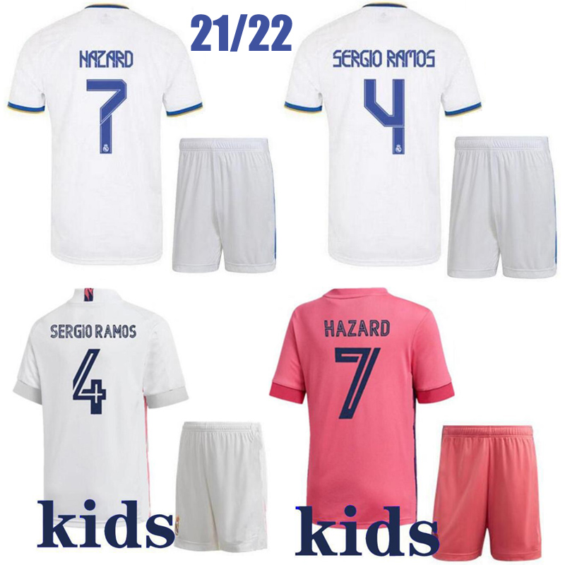 

2021 kids real madrid Home white soccer jersey ASENSIO BALE LUCAS V MORATA JAMES RAMOS ISCO MODRIC away black child Football Shirt, 20/21 home