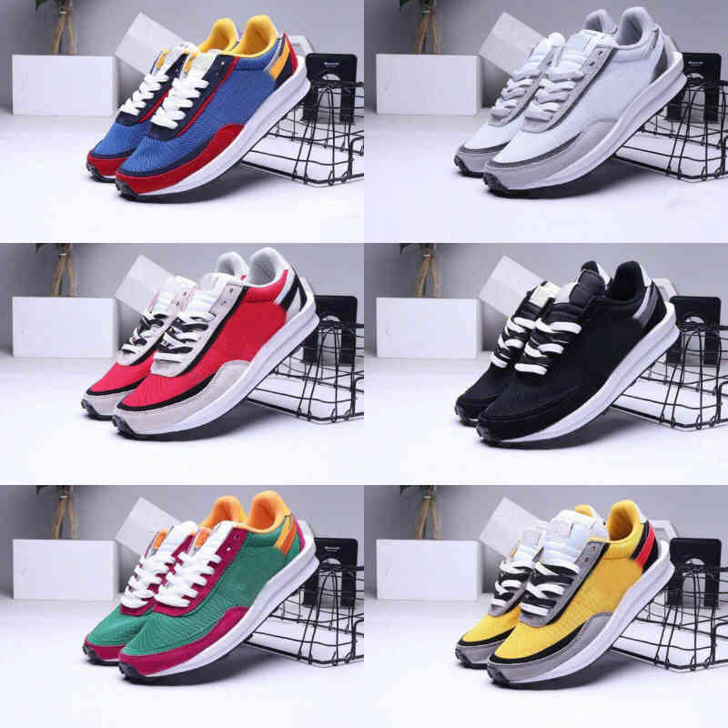 

2021 Nlke Running Shoes Dark Iris Sesame Blue Void Sacais X Summit White Multi Blue Green Waffle LDV VaporWaffle Pegasus Nylon Black White O