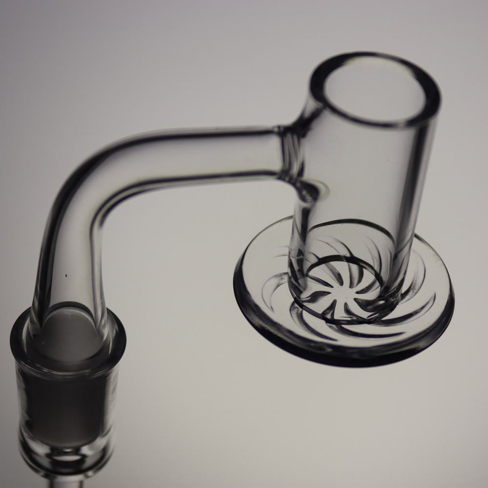 

Cyclone base quartz banger 14mm male 90 degree accessories for dab rig and glass bong Blender Style