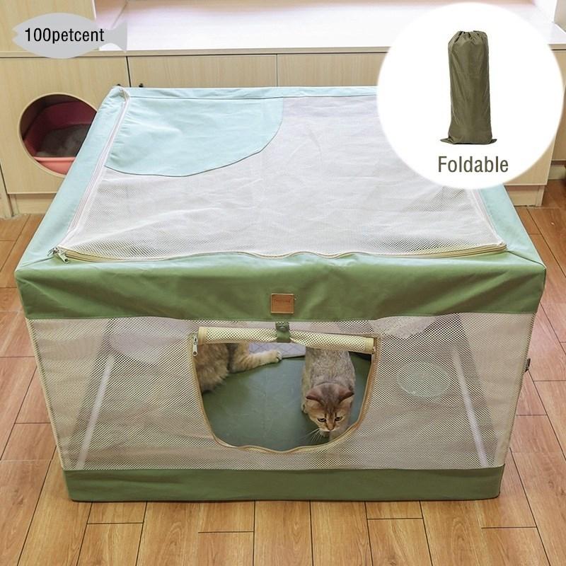 

Kennels & Pens Portable Foldable Pet Tent Outdoor Playpen Breathable Cats Delivery Room Easy Operation Travel Carriers