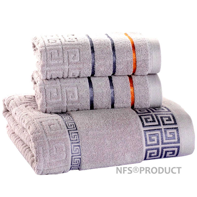 

3 Pack Cotton Towel Set For Bathroom 1PC Bath Towel 2PCS Hand Face Towels For Adults Terry Washcloth Travel Beach Sport Towels, Yellow