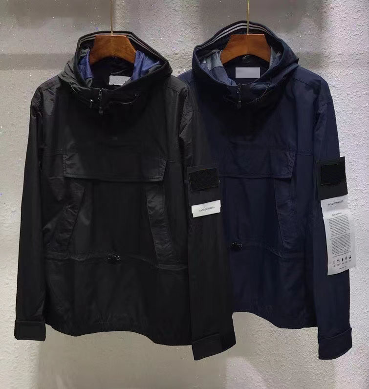 

High quality fashion men's spring and autumn windrunner designer hooded jacket island sports windbreaker casual zipper stone jacket clothing007, Sold out