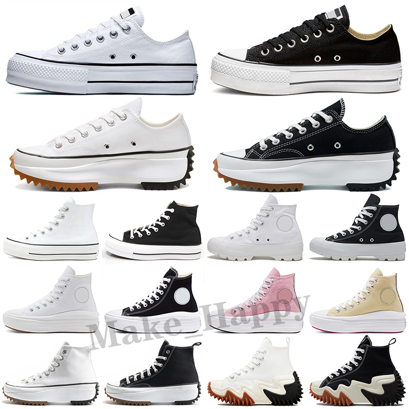 

Classic Canvas men womens casual Shoes Sneaker platform shoe Triple Black White High Low Mens Women Sport Sneakers Size 36-39, Color 1
