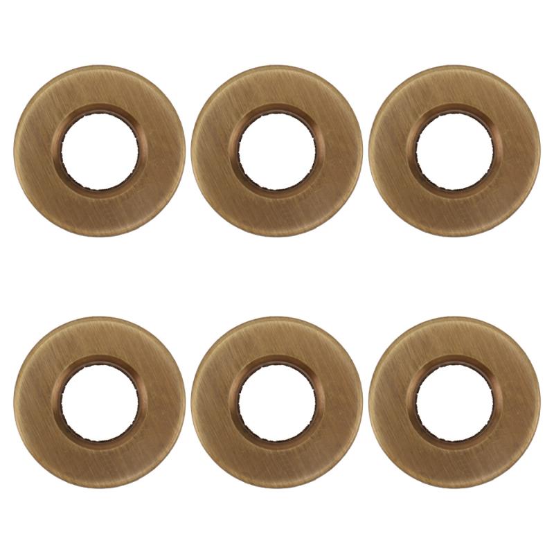 

Other Bath & Toilet Supplies 6Pcs Basin Spilled Water Rings Wash Overflow (Bronze)