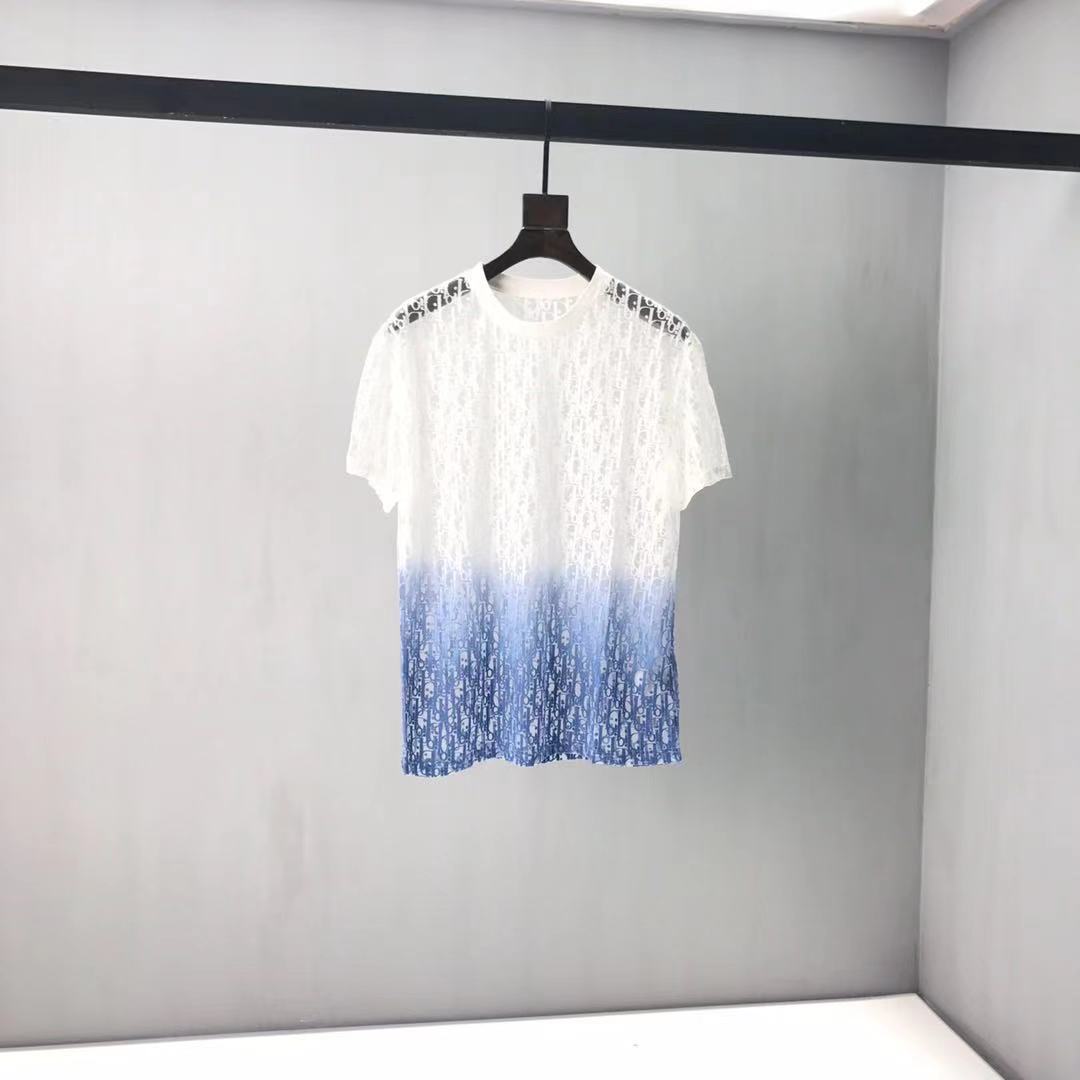 

EU size men's T-shirt, sweatshirt casual fashion color stripe print high quality wild breathable W3