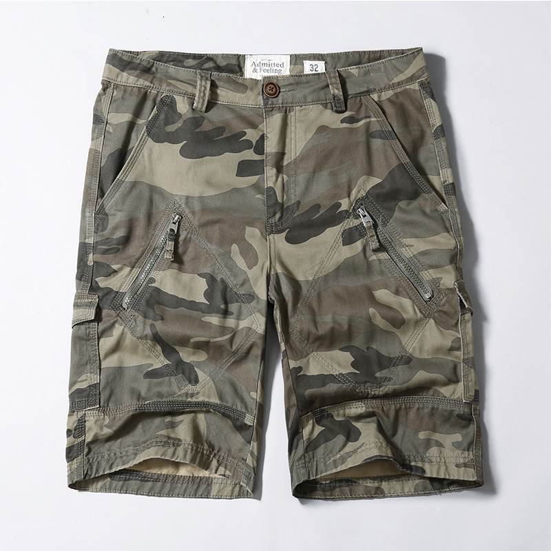 

Men's Shorts Camouflage Loose Cargo Men Cool Camo Summer Short Pants Homme Casual Beach Plus Size Brand Clothing P32N, Army green