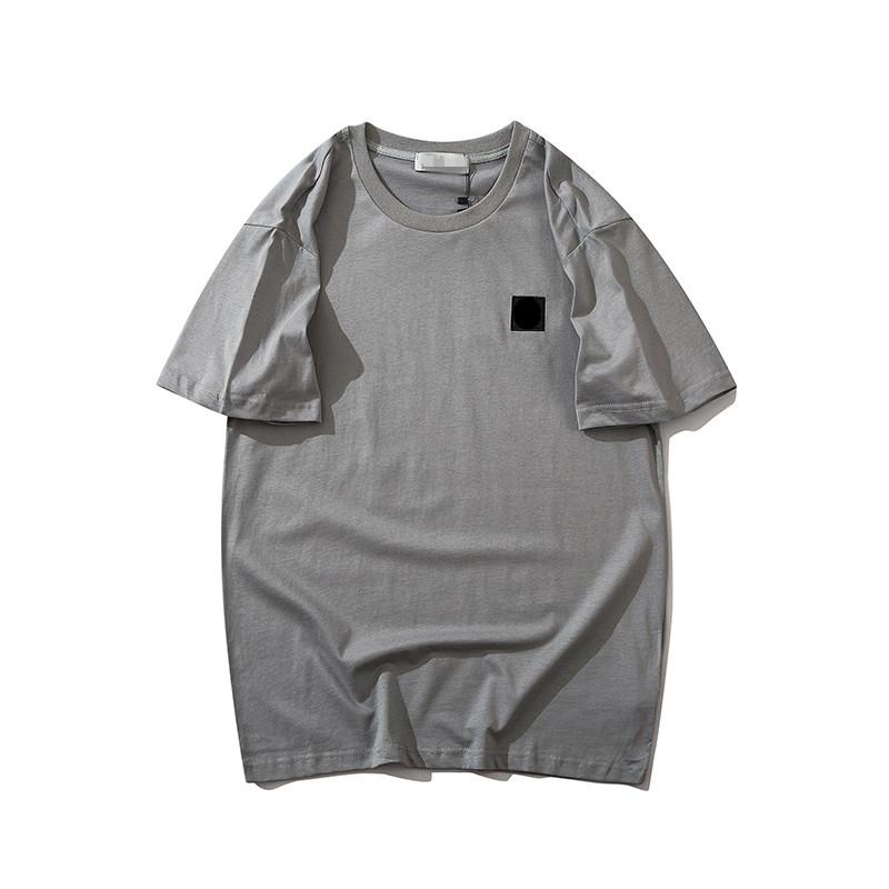 

2021Summer Shorts ISLAND Collar Male Polo STONE Shirt Men Short Sleeve Slim Fit 041307, White;black