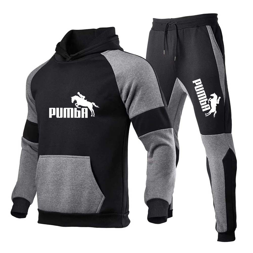 

Designer Tracksuit Men 2022 Winter MenHoodies+Pants Two Piece Sets Hooded Fashion Patchwork Fit Letter Print Joggers Sweat Suit, Dark gray gray 2