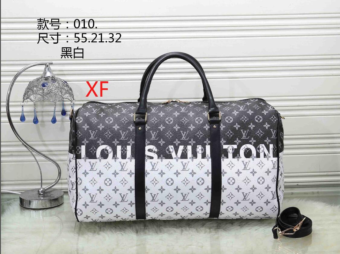 

LV LOUIS 1 VITTON duffle bag Duffel Bags luggage Travelling Bag High Women large capacity luggage bag waterproof handbag D2, Red;black