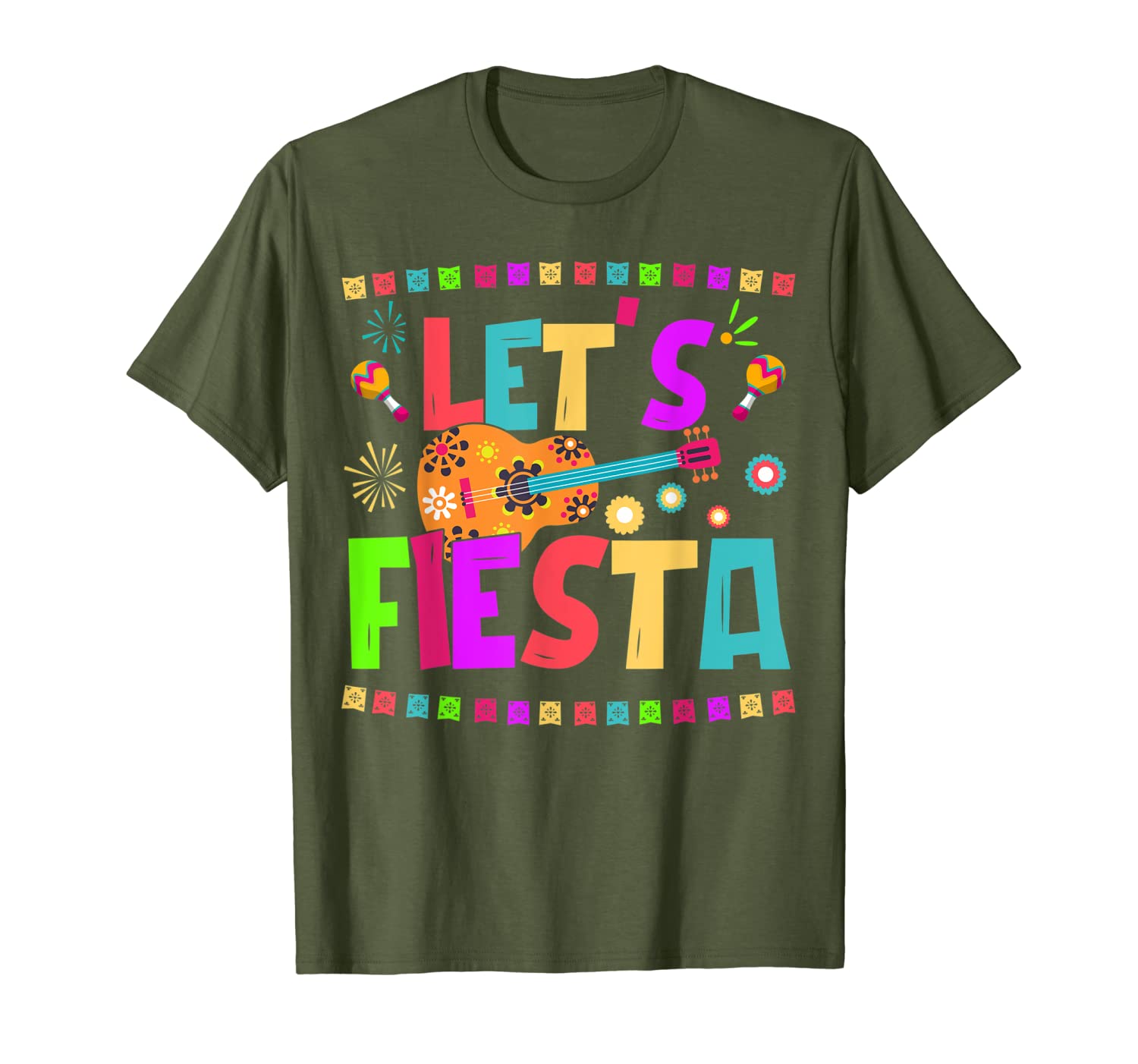 Lets Fiesta Mexican Cinco De Mayo 2019 Party T Shirt-image-703619761