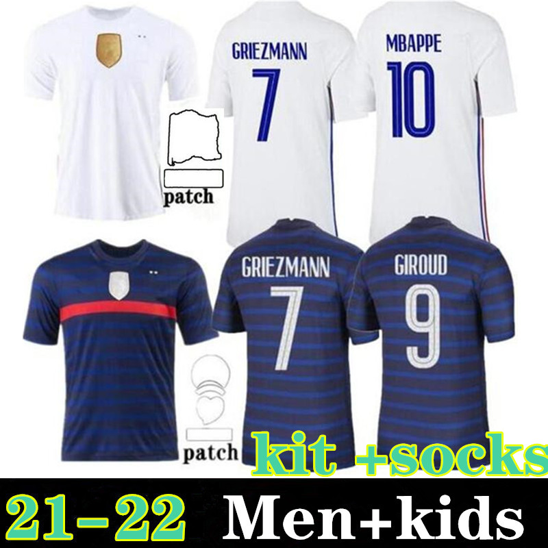 

2021 BENZEMA soccer jersey MBAPPE GRIEZMANN POGBA Maillots de football shirt 20 21 maillot foot KANTE PAVARD hommes enfant Men kids kit+socks, Black;yellow