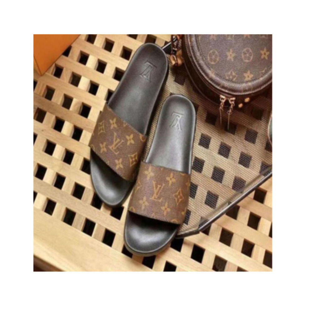 

Men Women Sandals Shoes Summer Fashion Flat Sandals Slipper Flip Flop ee1 new LV LOUIS bag VITTON Ysl women, Black