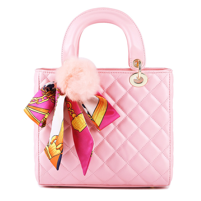 

Spring Summer Fashion Classic Bags Double Handles Square PU Leather Scarf Bow Tassel Luxurys Designers Women's Crossbody Handbags Tote