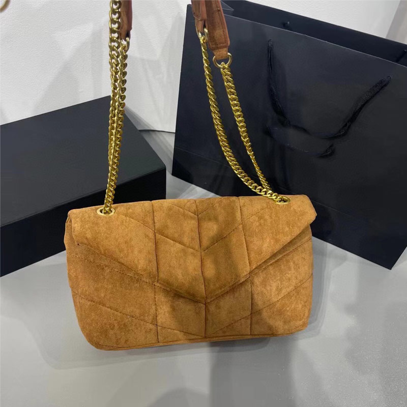 

Classic Women Niki Crossbody Shoulder Bag Cashmere Frosted Leather Fashion Flap Envelope Bags Golden Chain High Quality