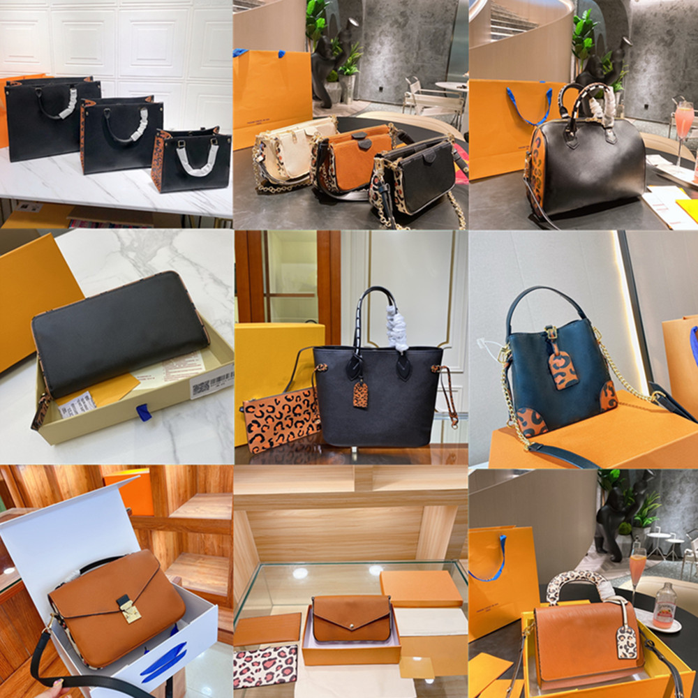 

Many Styles Cowhide Emboss Leopard Onthego Shoulder Bags Women Metis Messenger Tote Neonoe Designer Handbags FELICIE Pochette Multi Crossbod