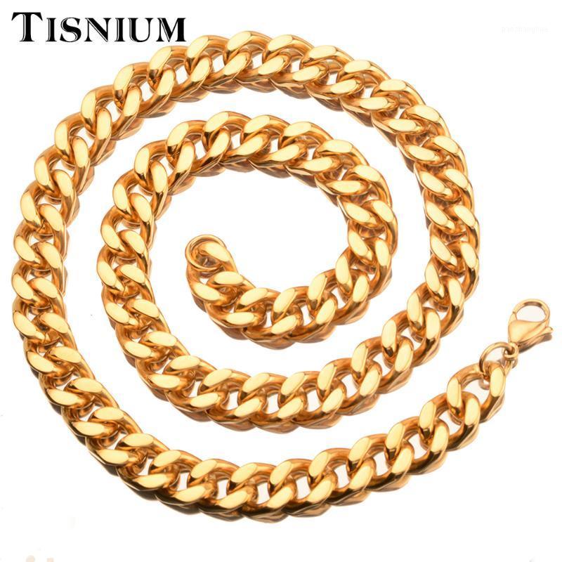 

Tisnium 11mm Men's Necklace Bracelet Stainless Steel Jewelry Accessories Neck Pendants Punk Friend Gift Choker Wholesale Chains, Silver