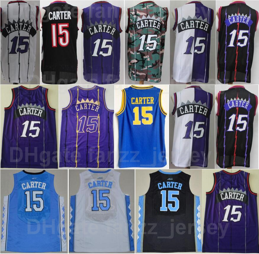 

Retro Vince Carter Vintage Basketball Jersey 15 College North Carolina Tar Heels University Stitched Team Color Red White Black Purple Blue For Sport Fans Men Sale