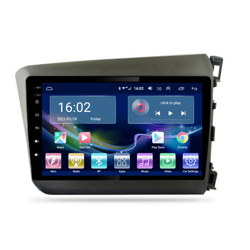 

Android Car Radio Video For HONDA CIVIC 2012-2015 RHD Multimedia player 10.2" IPS Bluetooth DSP
