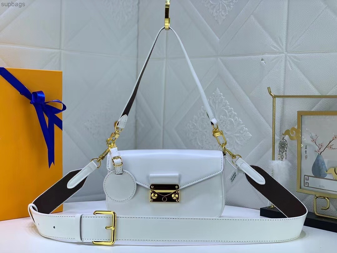 

Wholesale Vintage Style Cross Body Bags WOMEN Small Genuine Leather Renovate Handbags Classic Designer Hang Tag Plain Message Bag M52022 B-001, Black