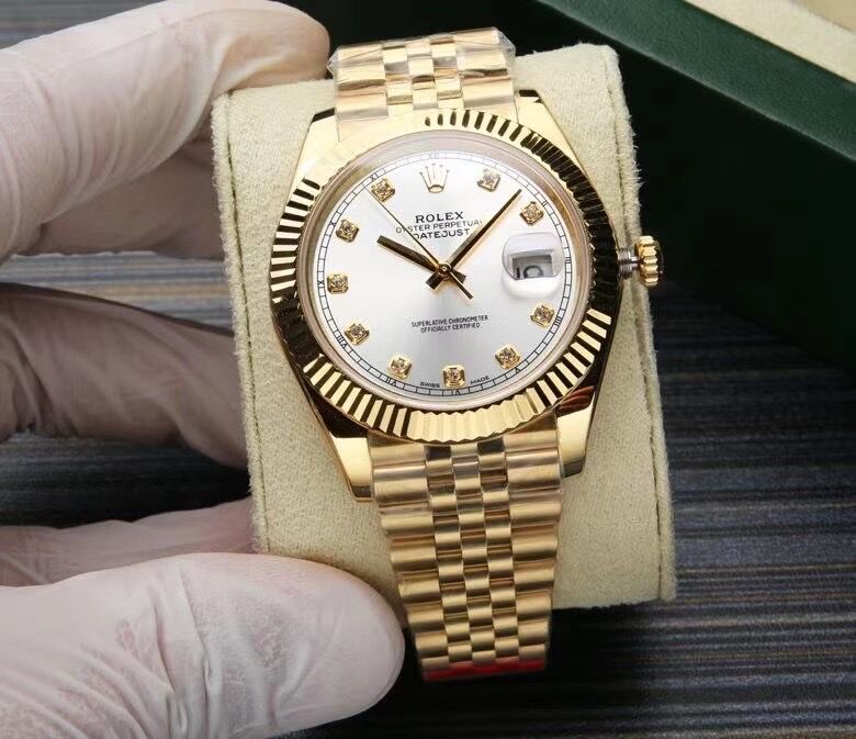 

With Original Box certificate Mens Watches For Men Automatic Cal.3255 Watch Men's EW Factory Day Date 228398 Champagne Rectangle Diamon, Slivery;brown