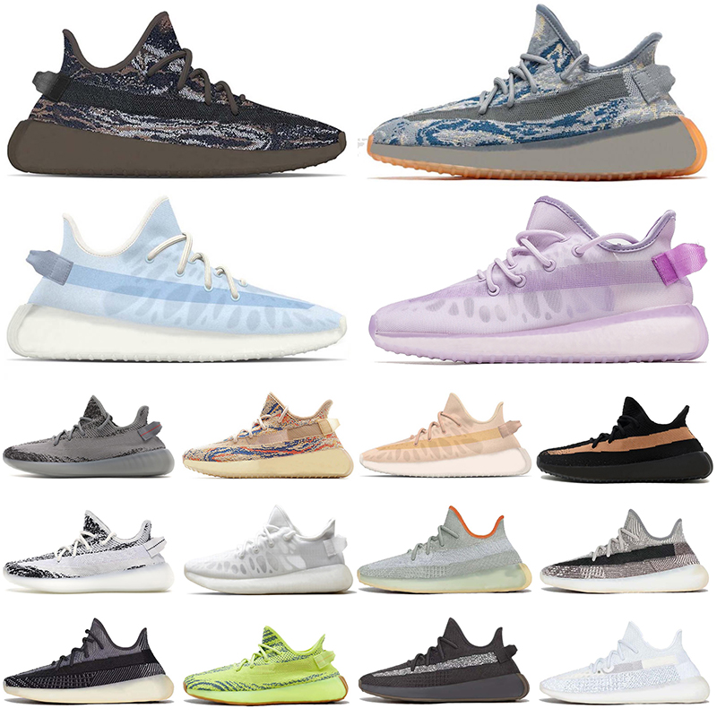 

Wholesale 2021 Designer Running Shoes Women Mens Trainers Yeezy V2 MX Oat Rock Blue Purple Mono Ice Mist Clay Beluga Reflective Sneakers, 15