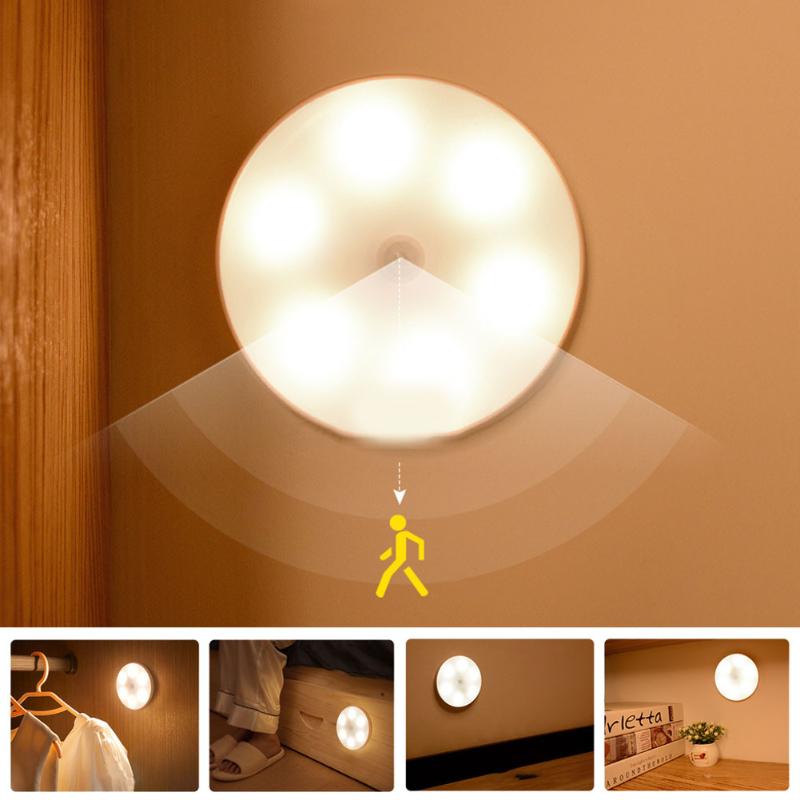 

Party Decoration Bedroom Decor Night Lights Motion Sensor Lamp Children's Gift USB Recharge LED Light