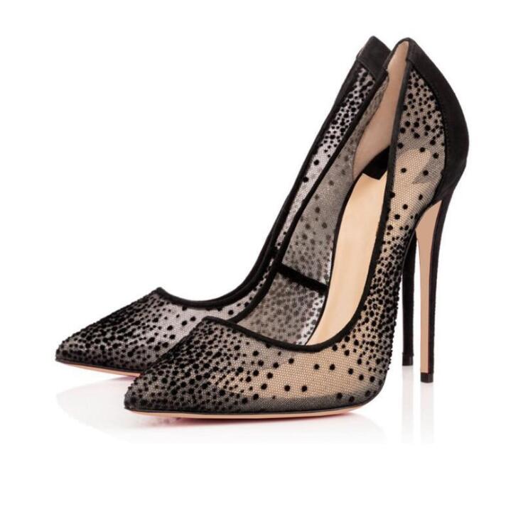 

2021 red bottom fashion high heels shoes Patent Leather women party wedding triple spikes Pointed Toes Pumps Dress shoes, Deep purple