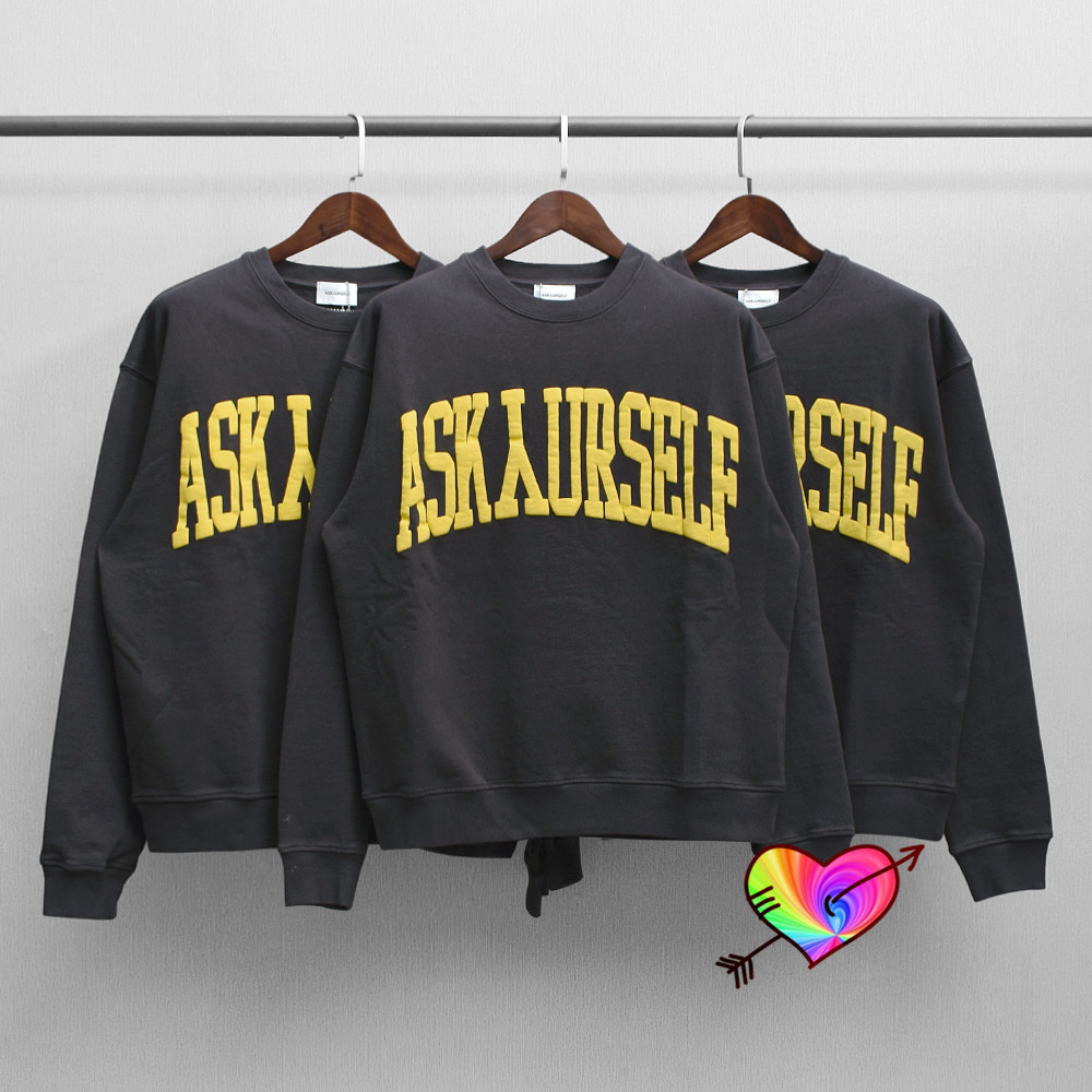 

2021 Sweatshirts Men Women High Quality Hoodies Oversize CREWNECK SWEATSHIRT, Black