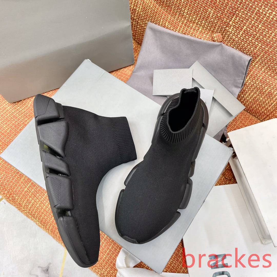 

2021 luxurys brand top quality balencaiga balanciaga balenciaca shoe shoes for mens and womens Elastic textiles sneakers with box,dust bags, With box and dust bags