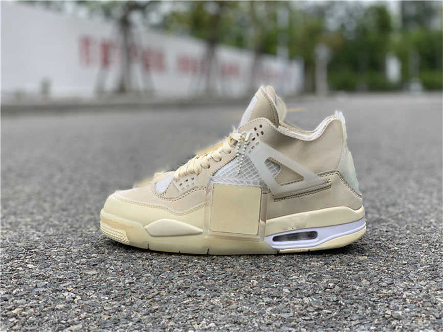 

2021 Hot Off Authentic 4 SP WMNS Sail Bred 4S Man Outdoor Shoes Muslin White Black Zapatos Sneakers With Original Box