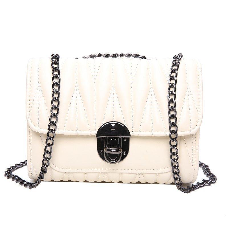 

Evening Bags Handbag Ladies 2021 Fashion Temperament Square Texture Unique Personality One-shoulder Messenger, Black