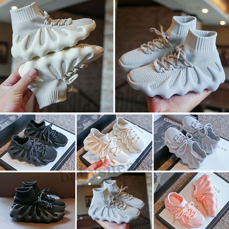 

kan 450 Boots Kids men women shoes Dark Slate Cloud White mens womens trainers sports sneakers size 26-35, Color 6