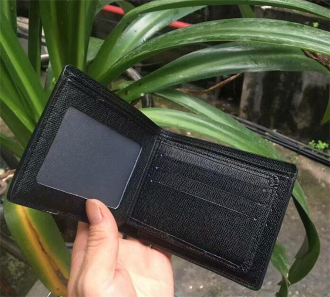 

Mens Wallet 2021 Men's Leather designer brand wallet For Men Purse Fashion Men Wallets With Box, Black