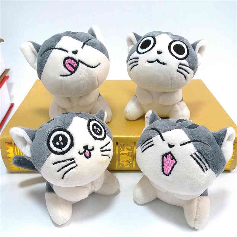 

Cute cheese cat doll kitten key chain pendant Plush Toy Gift Girl Doll