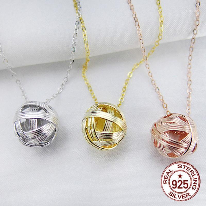 

Sterling Silver Necklace Personality Fashion Romantic Hollow Spherical Simple Temperament Girlfriend Gift Chains