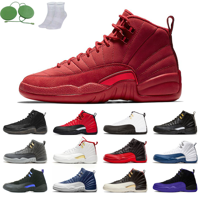 

12s man basketball shoes winterized wings University Gold Blue the master taxi reverse flu game o-black light gym red gamma french FIBA Dark grey concord CNY stone